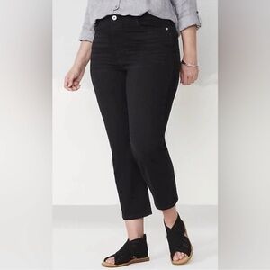 J. Jill High Rise Cropped Jeans Noir Wash